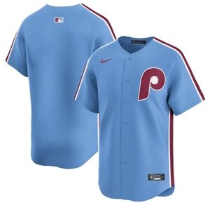 NWT Philadelphia Phillies Nike Alternate Limited Jersey - Light Blue Mens XXL